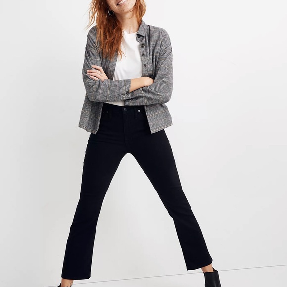 Madewell Grey Plaid Cotton Flannel Size XL - Picture 4 of 6